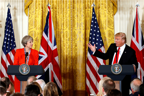 Trump pledges 'lasting support' to US relations with Britain