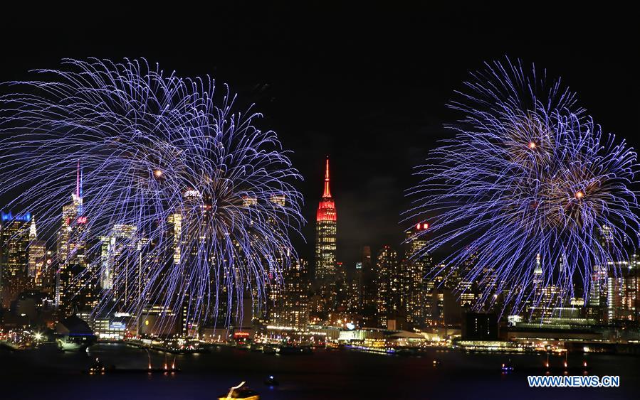 Fireworks light up sky in NYC to celebrate Chinese Lunar New Year