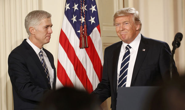 Trump picks conservative judge Gorsuch for US Supreme Court