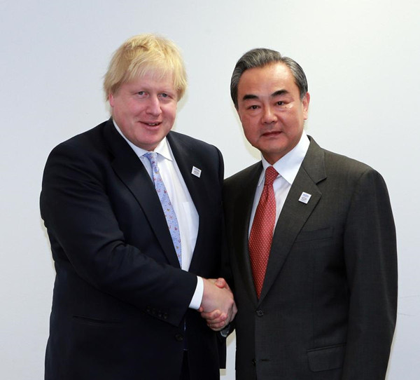 China, UK FMs support global free-trade