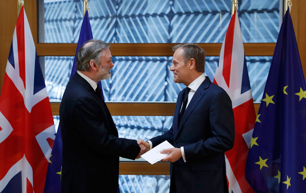 British ambassador hands Brexit letter to EU, process underway