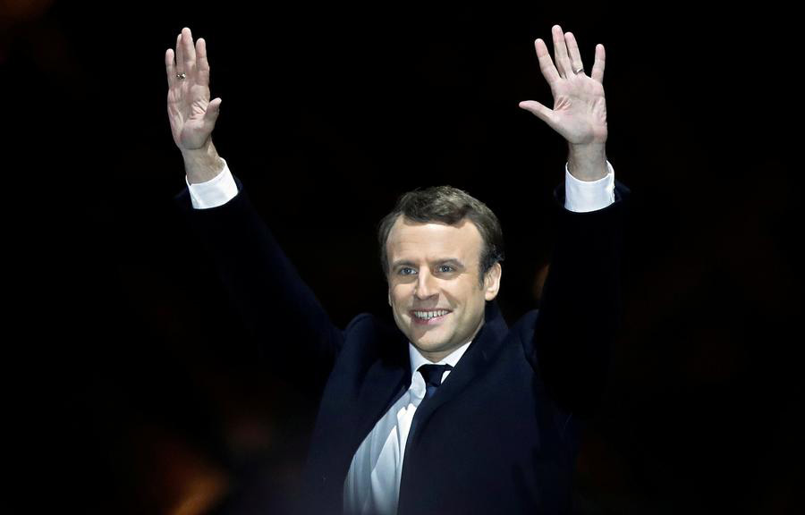 French centrist Macron: a novice at the Elysee Palace