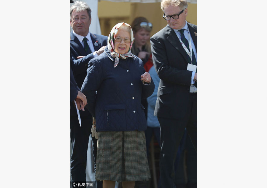 Queen Elizabeth II enjoys day out at Royal Windsor Horse Show