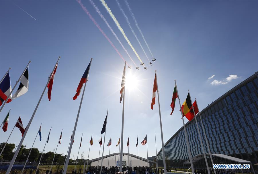 Handover ceremony of new NATO headquarters held during NATO Summit