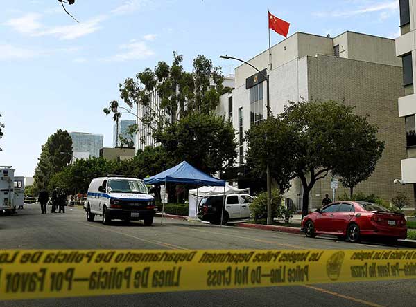 Man fires at Chinese consulate in LA before taking own life