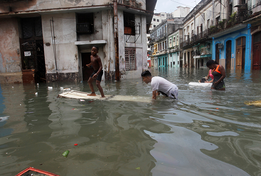 Irma rips through Cuba, then sweeps toward Florida