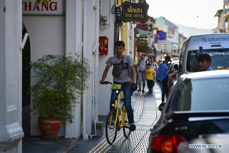 Bike-sharing service benefits local residents, tourists in Phuket, Thailand