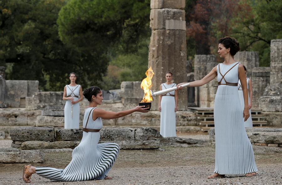 Olympic flame lighting ceremony held for 2018 Winter Olympics[1 ...