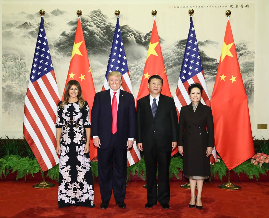 President Xi holds welcome ceremony for Trump