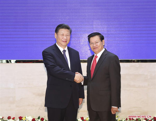 Chinese president meets Lao PM on ties