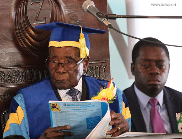 Zimbabwean President Robert Mugabe resigns