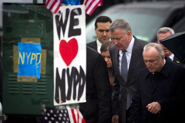 Slain NYPD officer's wake ceremony held in Brooklyn