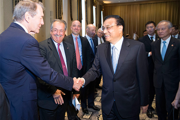 Premier Li in US strategic talks