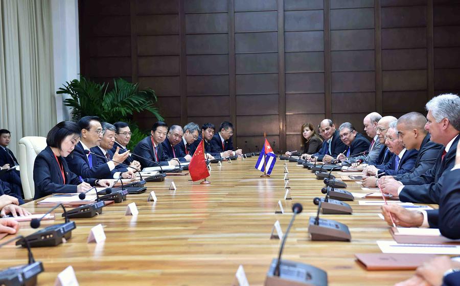 China pledges to further promote bilateral ties with Cuba