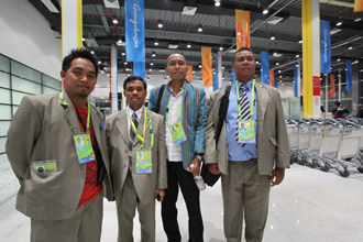 东帝汶代表团最后一个注册入村