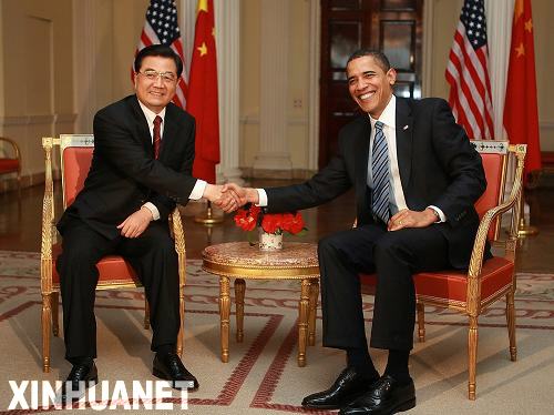 国际社会积极评价胡锦涛与奥巴马首次会晤