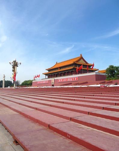 天安门搭建临时观礼台 将于近期完成安装[组图]
