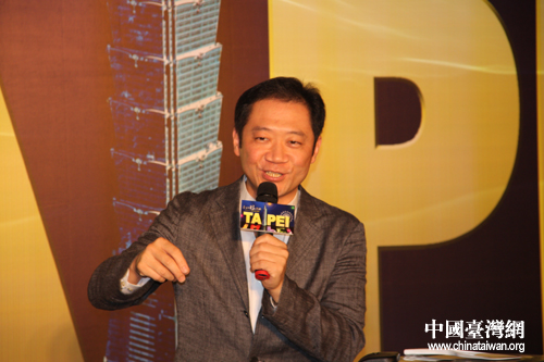 台北市观光局长在京推销美食 巧舌如簧不惧绯闻
